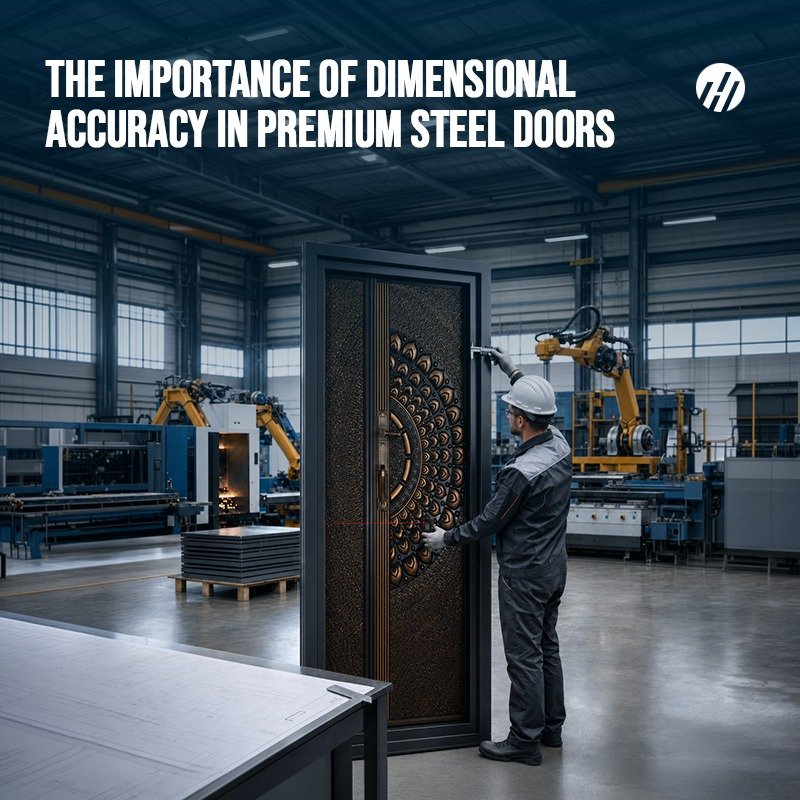 
								Dimensional accuracy in steel doors